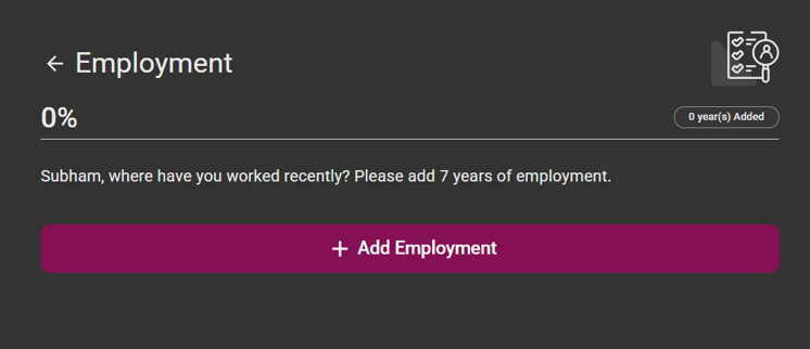 ServiceConnect - How do I enter Employment into my Profile?