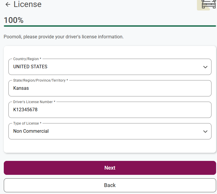 ServiceConnect - How to enter driver’s license information on my profile?
