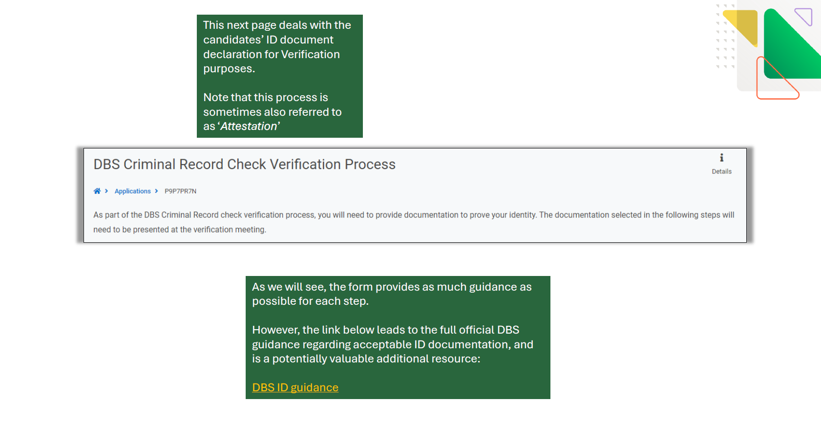 ServiceConnect - KnowYourPeople Candidate Application Journey - DBS Process
