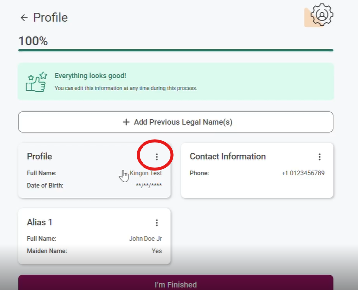 ServiceConnect - How do I edit the details on my profile before submission?